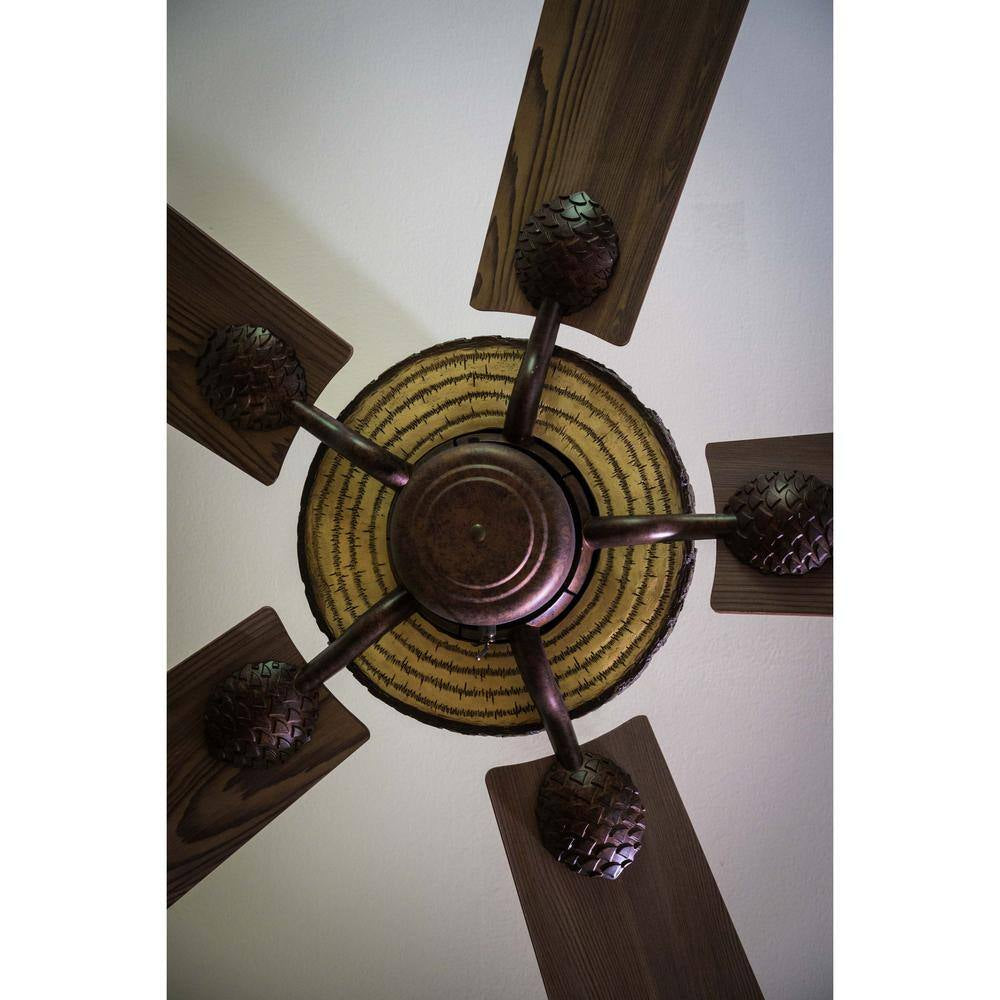 Log Cabin 52 In. Ceiling Fan in Weathered Patina