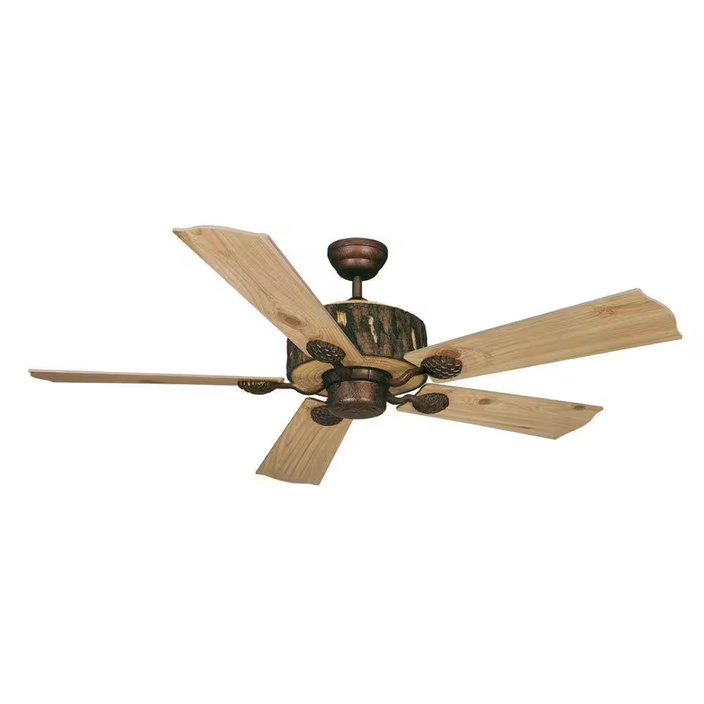 Log Cabin 52 In. Ceiling Fan in Weathered Patina