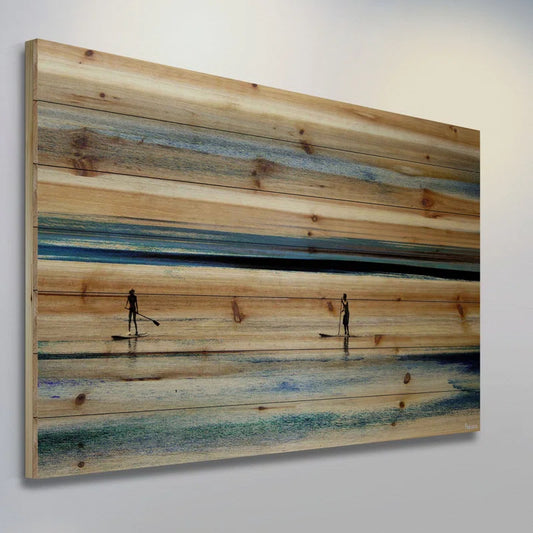" Surfboard Paddling " by Parvez Taj
