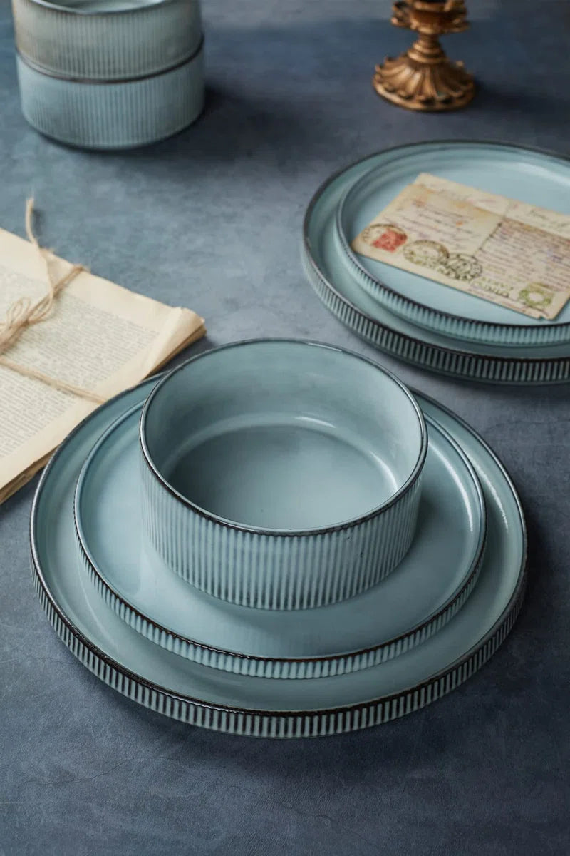 Azal Stoneware Dinnerware Sets, Dish Set