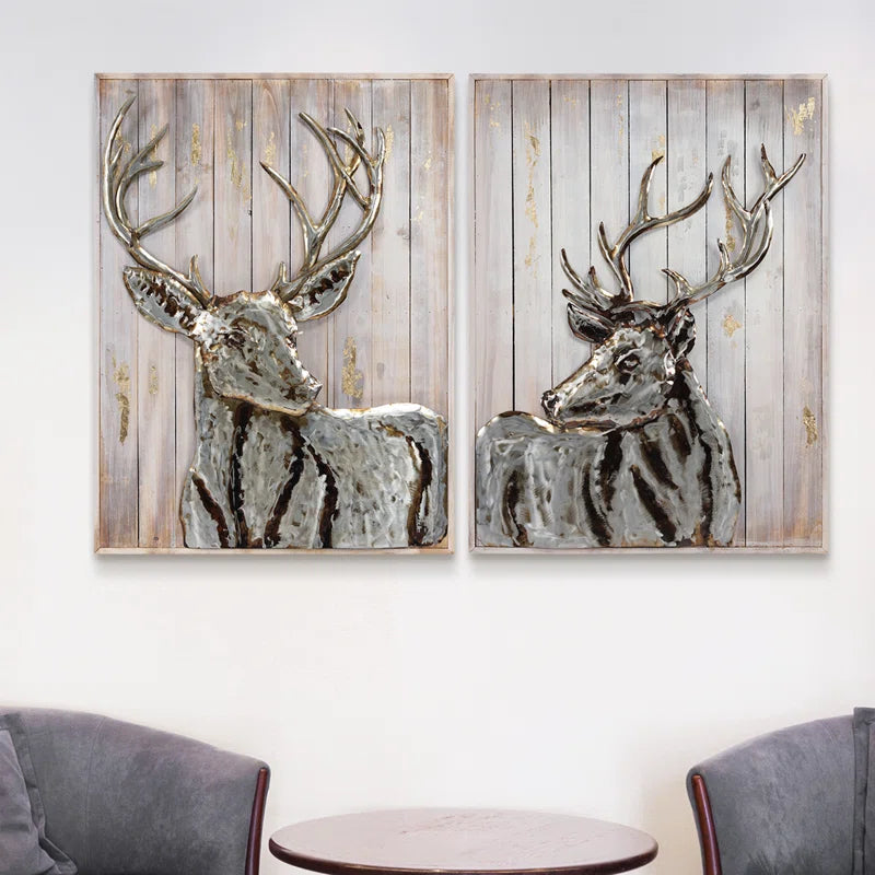 Deer Handcraft Iron Wall Décor