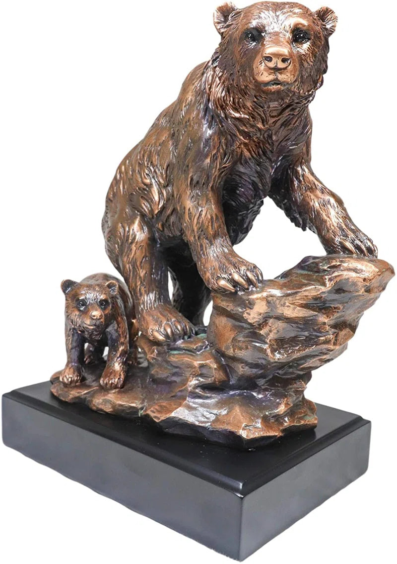 Climbing Bear Figurine