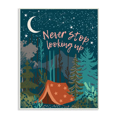 “Never Stop Looking Up” Canvas Print – A Stargazer’s Dream 🌙✨