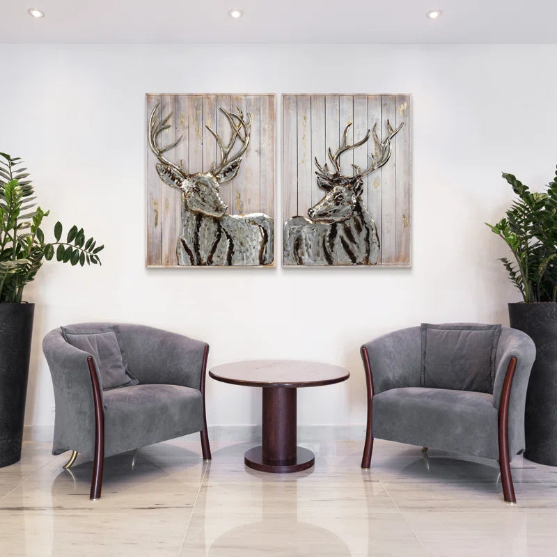 Deer Handcraft Iron Wall Décor