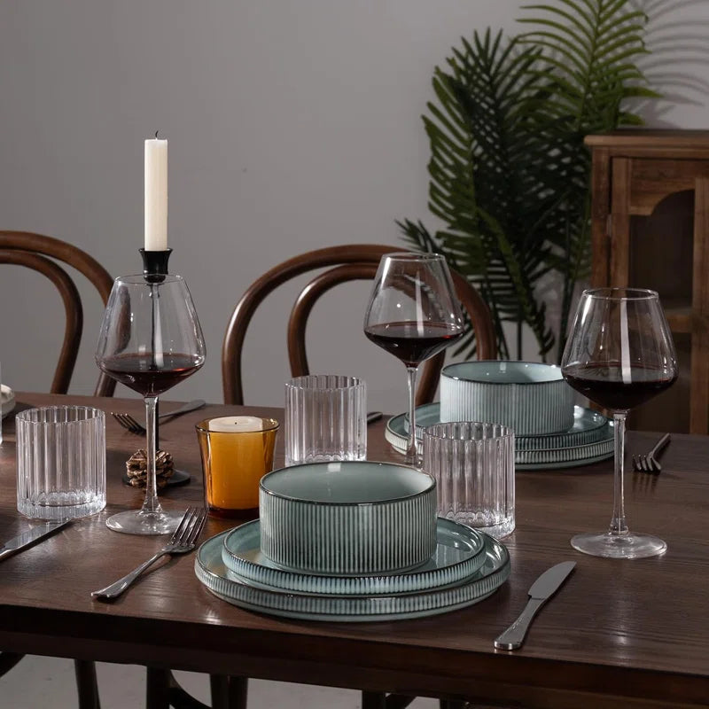 Azal Stoneware Dinnerware Sets, Dish Set