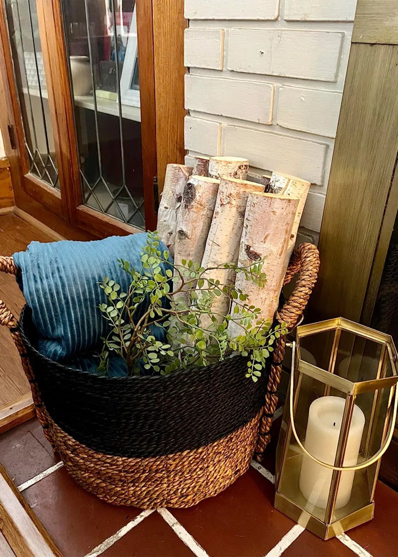 Wilson Decorative White Birch Log Bundle, Natural Bark Wood Home Décor