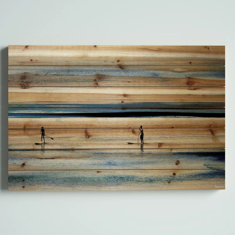 " Surfboard Paddling " by Parvez Taj