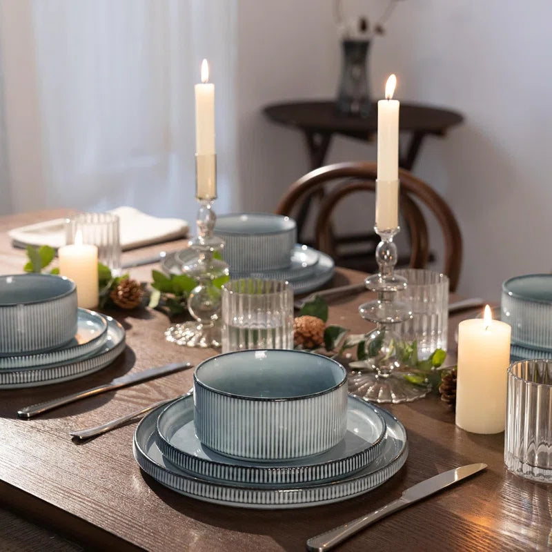 Azal Stoneware Dinnerware Sets, Dish Set