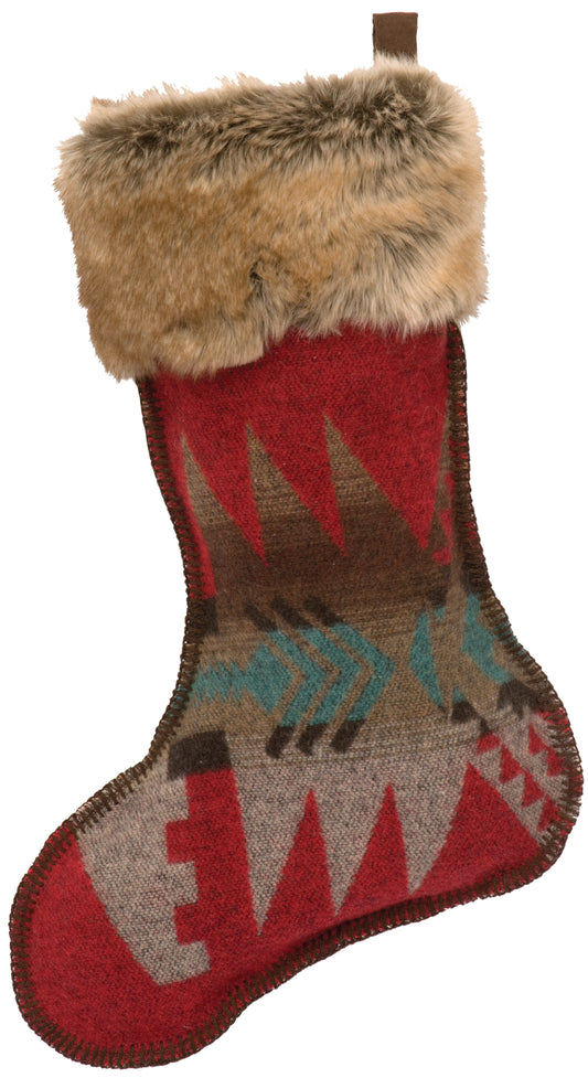 Calcetín navideño de Yellowstone (14x20)