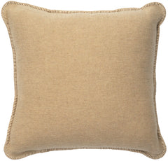 Almohada decorativa de color crema sólido
