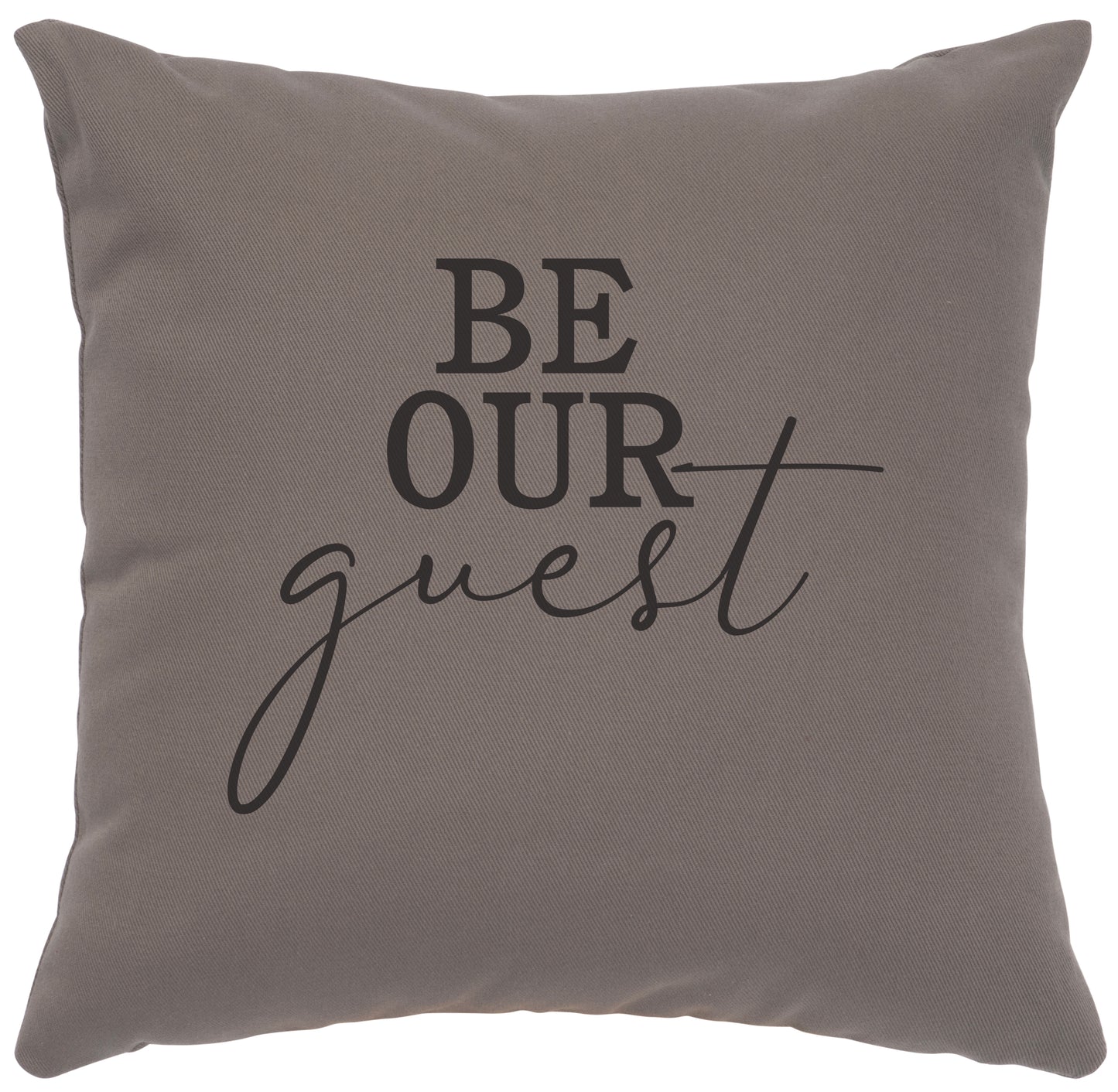 Coussin « Soyez notre invité » - Coton Chrome