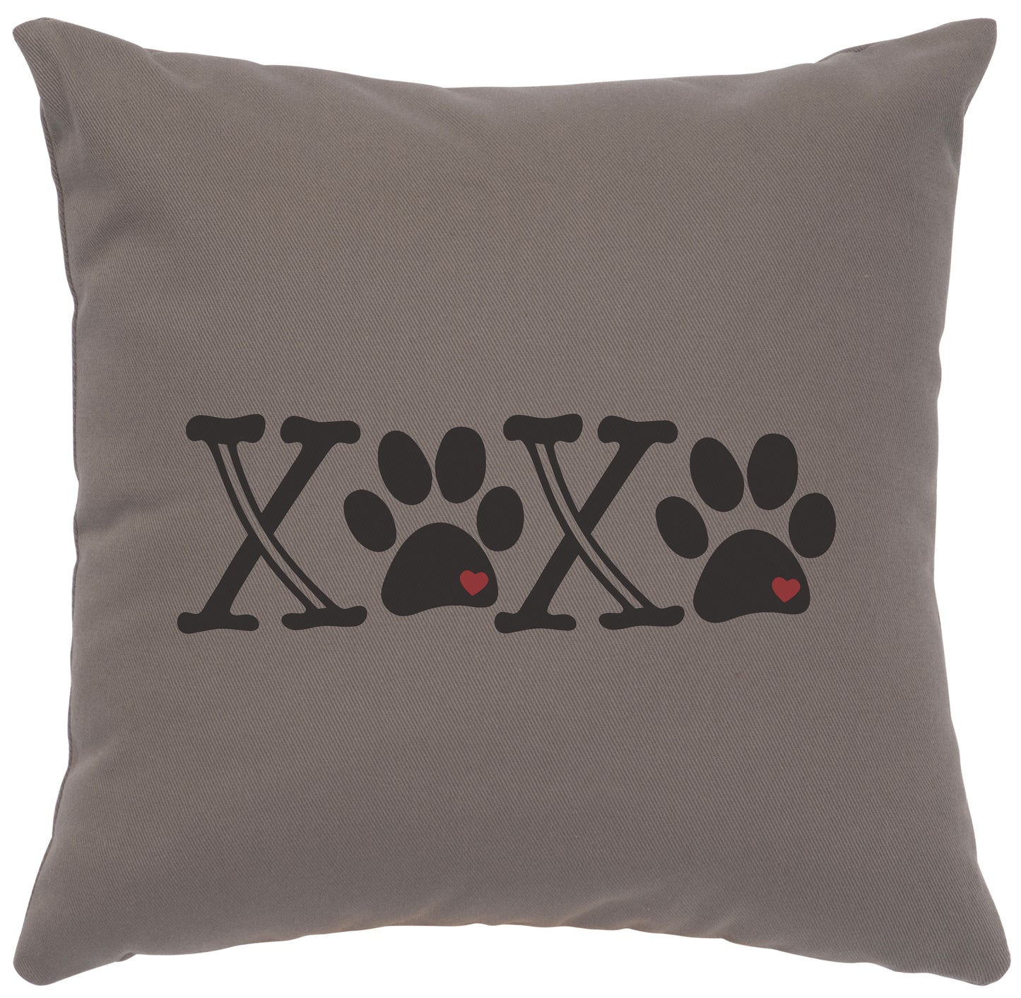 "XOXO" Image Pillow - Cotton Chrome