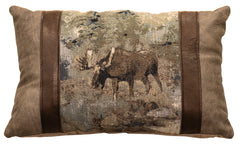 Daybreak Moose Leather Pillow (12