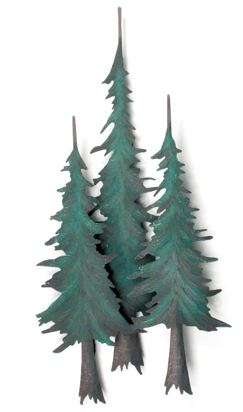 Pine Tree Metal Cutout Wall Decor 