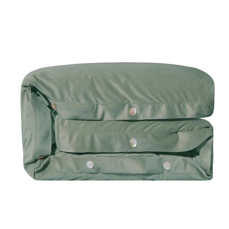 Joshua Cream, Green and Brown Pine Tree Print Western Lodge Rustic Cabin Cotton Comforter Set