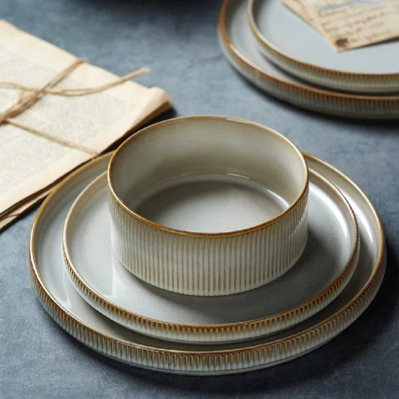 Azal Stoneware Dinnerware Sets, Dish Set
