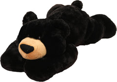 Weighted Stuffed Animals, 29.5In 6.2Lbs Weighted Bear Stuffed Animal Toy Cute Black Bear Plush Pillow for Adults Boys Girls