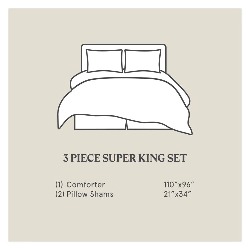 Joshua Cream, Green and Brown Pine Tree Print Western Lodge Rustic Cabin Cotton Comforter Set