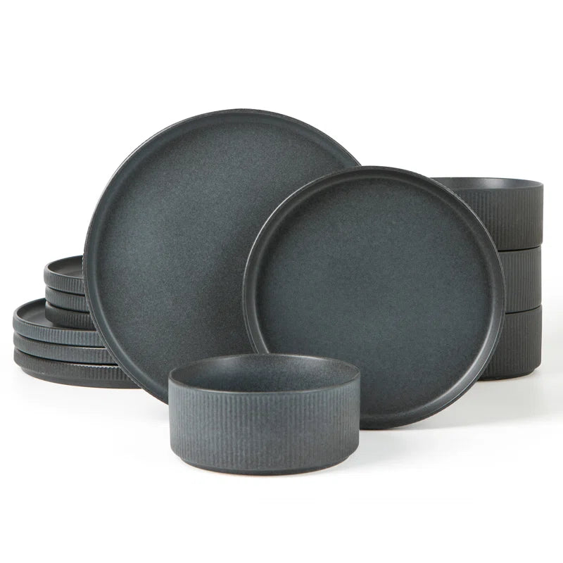 Azal Stoneware Dinnerware Sets, Dish Set